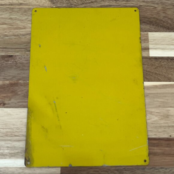 Vtg Safety First Tin Metal Sign Eliminating Danger Industrial Work Advertising - Picture 5 of 7